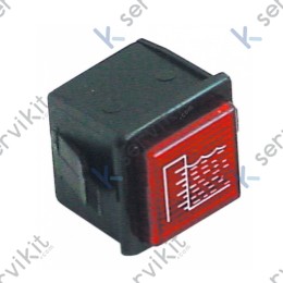 No hay imagen establecida Piloto rojo 28x28mm 230v nivel lavavajillas Hoonved