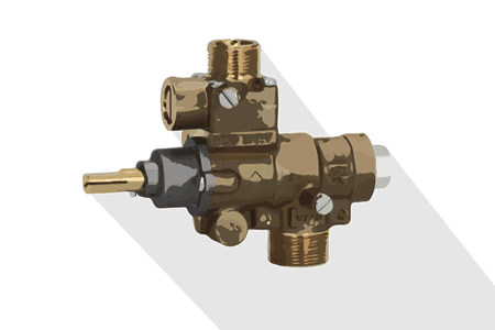 Grifo de gas para cocina