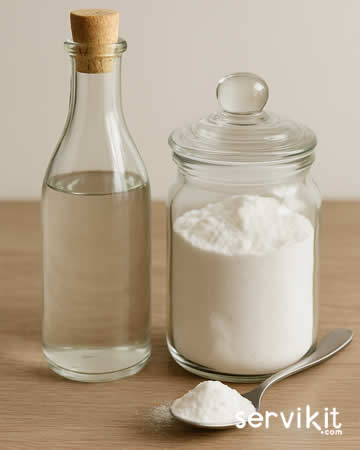 vinagre y bicarbonato