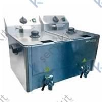 freidora eléctrica 8+8l 2x3250w con grifo eco