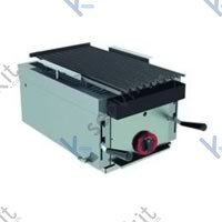 barbacoa gas piedra volcánica lávica sobremesa 2 quemadores