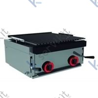 barbacoa gas piedra volcánica lávica sobremesa 4 quemadores