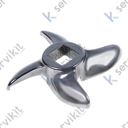 Cuchilla picadora carne numero22 eje 73mm 13x13mm