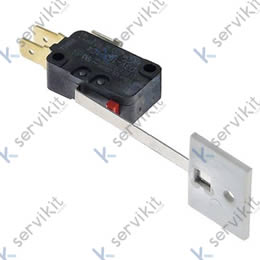 microinterruptor con manilla 250V 16A empalme conector Faston 6,3mm L 70mm
