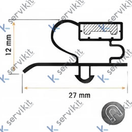 Burlete ur-260-262 negro rvc-800