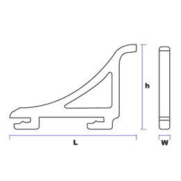 Soporte rejilla armario Artic 350