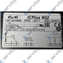 Eliwell ICPLUS 902 termostato digital 1 relé  tipo de sonda J/K/PT100