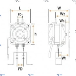 Motor ventilador 230V 50/60Hz 18W 1300rpm
