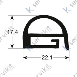 Recambio burlete cristal para de puerta horno Fagor 465x650mm