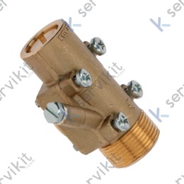 Conexión horizontal grifo gas Pel 23 m24x1.5