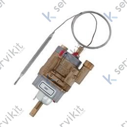 Grifo gas termostático PEL24ST uso brida tubo