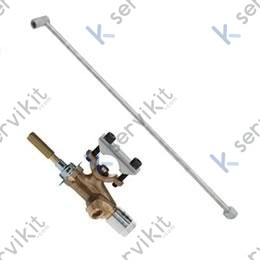 Grifo gas plancha con tubo Mundigas