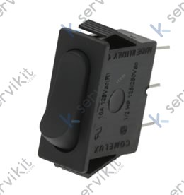 Interruptor opaco unipolar 30x11mm (2 uds)