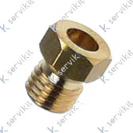 Inyector diametro 1.75mm Øm6x0.75 plancha fry-top Olis