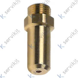Boquilla de gas rosca M10x1 taladro ø 1,55mm L 30mm EC 12