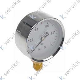 Manómetro Ø63mm 0-1 bar 1-4 marmita industrial