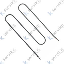 Resistencia 500W 230V espirales 1 L 430mm L1 38mm An 280mm empalme M4 distancia de empalme 271mm