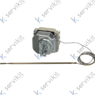 Termostato trifásico 100-350c bulbo 3x145mm plancha-fry-top