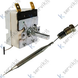 Termostato para freidoras industriales 40-200c 16a 250v