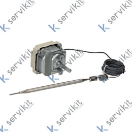 termóstato T máx 180°C margen de trabajo 95-180°C 3 polos 3NO 16A sonda ø 6mm sonda L 133mm