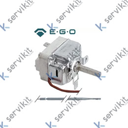 termóstato T máx 161°C margen de trabajo °C 1 polos 1NO 16A sonda ø 3mm sonda L 144mm