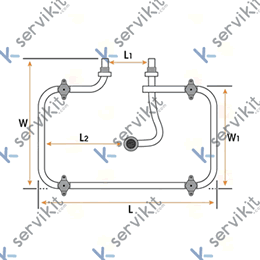 Brazo lavavajillas Línea Blanca inferior lc-1000