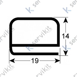Burlete puerta lavavajillas Comenda lf322 595mm