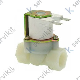 Electroválvula horizontal 1 vía lavavajillas 3-8 hh 24vac