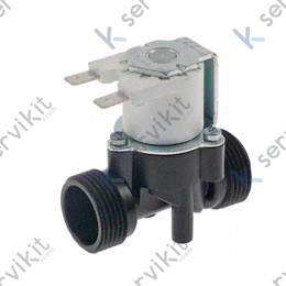 Electroválvula 1 vía 180c 230v 3-4 m-m lavavajillas industrial