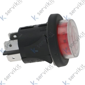 Interruptor lavavajillas Linea Blanca rojo 25mm 230v lc 3800