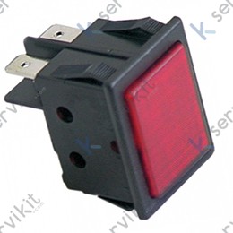 Piloto luminoso rojo 30x22mm 230v