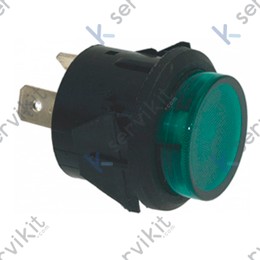 Piloto luminoso verde Ø25mm 230V Línea Blanca