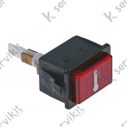 Piloto rojo 230v 34x23mm temperatura lavavajillas Sistema Project