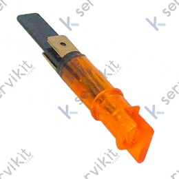 Piloto ámbar 9mm 230v lavavajillas Rancilio