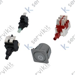 Kit pulsadores lavavajillas 1 posición