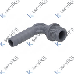 Racor codo 3/8 ø12mm acoplamiento arbol