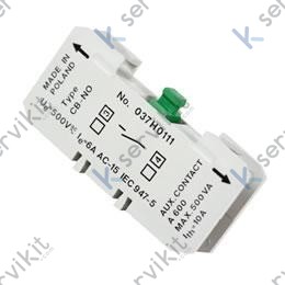 Contacto auxiliar para contactor 1NO 6A 500V