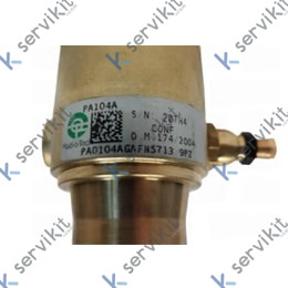 Bomba abrazadera con válvula antirretorno etiqueta