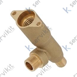 Cuerpo grifo vapor y agua