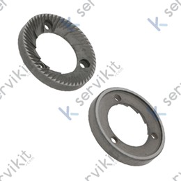 Muelas molino de cafe 64x37.5x9mm 3 taladros izquierda