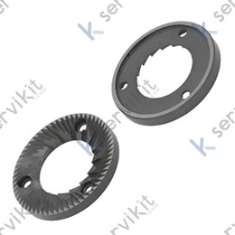 Muelas molino de cafe 3 taladros 84x46x9mm derecha