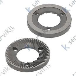 Muelas molino de café 75x37.6x9mm 3 taladros