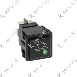 Interruptor verde-ámbar 28x28mm grupo New Ep cafetera La Spaziale