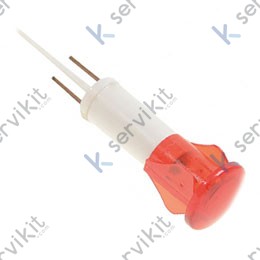 Piloto rojo 10mm 125v cafetera Wega