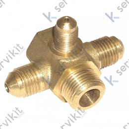 Racor cafetera Expobar 1-4x1-4x1-8 M In 1-4 H Out 3-8 M