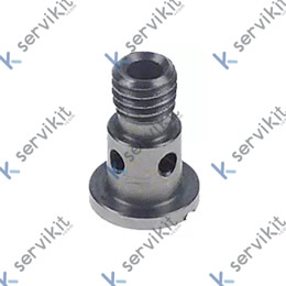 Distribuidor de agua rosca M6 H 15,6mm inox ø 10mm