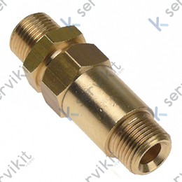 Valvula retencion cafe 3-8x3-8 M-M