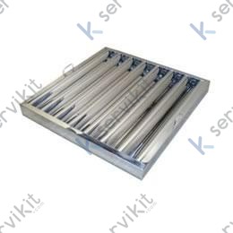 Filtro campana lamas 390x490x50mm AISI430