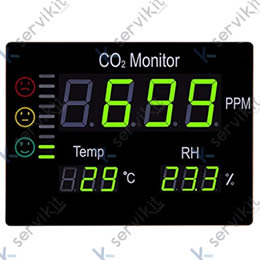 Medidor CO2 Con Monitor De Pared 388x288x43mm