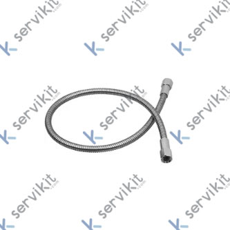 No hay imagen establecida Spiral wound Stainless Steel Flexible Hose L. 82cm F1/2 F1/2